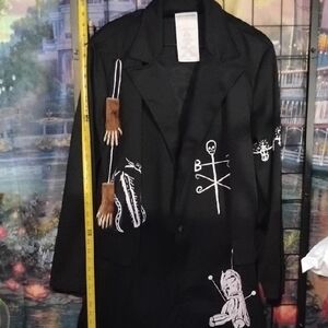 California Costumes Black Blazer with Embroidered Designs